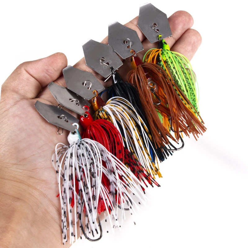 Fishing Lure Soft Plastic - 6 pçs/set chatterbait iscas de pesca