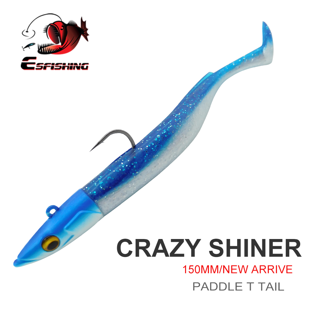 Fishing Lure Soft Plastic - ESFISHING Isca Artificial Macia Crazy Paddle