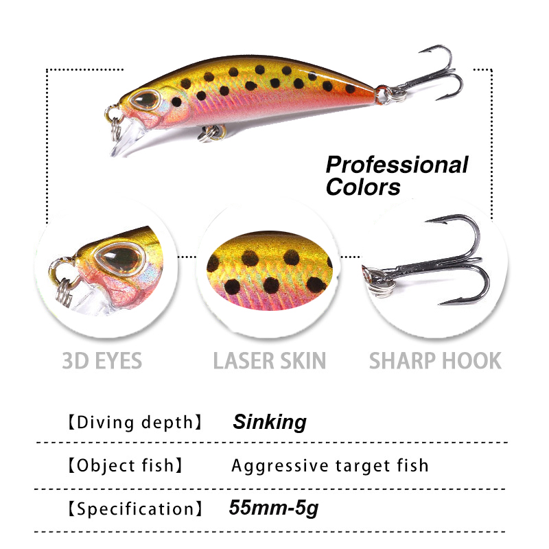 Westbass 1px micro minnow isca - Fishing Lure Crankbait avaliação e preço