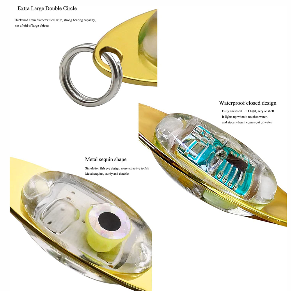 PRO BEROS-LED Deep Drop Luzes  - Fishing Lure Buzzbait avaliação e preço