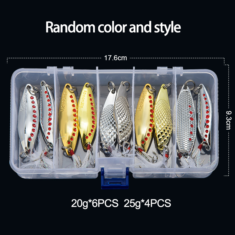 Colher de metal girador isca d - Fishing Lure Crankbait avaliação e preço