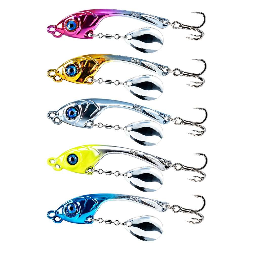 10 Peças/Caixa Isca VIB de Met - Fishing Lure Spinnerbait avaliação e preço