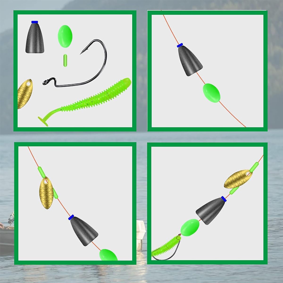 Contas de Pesca Luminosas Ovai - Fishing Lure Making Kit avaliação e preço