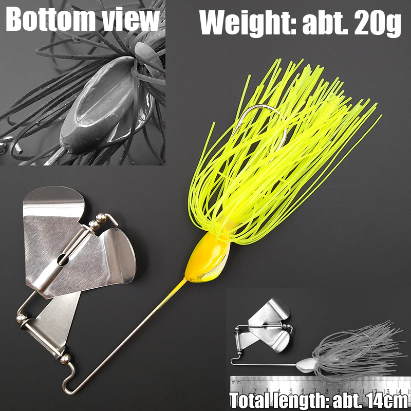 Wusanban Lunker Spinner Iscas  - Fishing Lure Buzzbait avaliação e preço