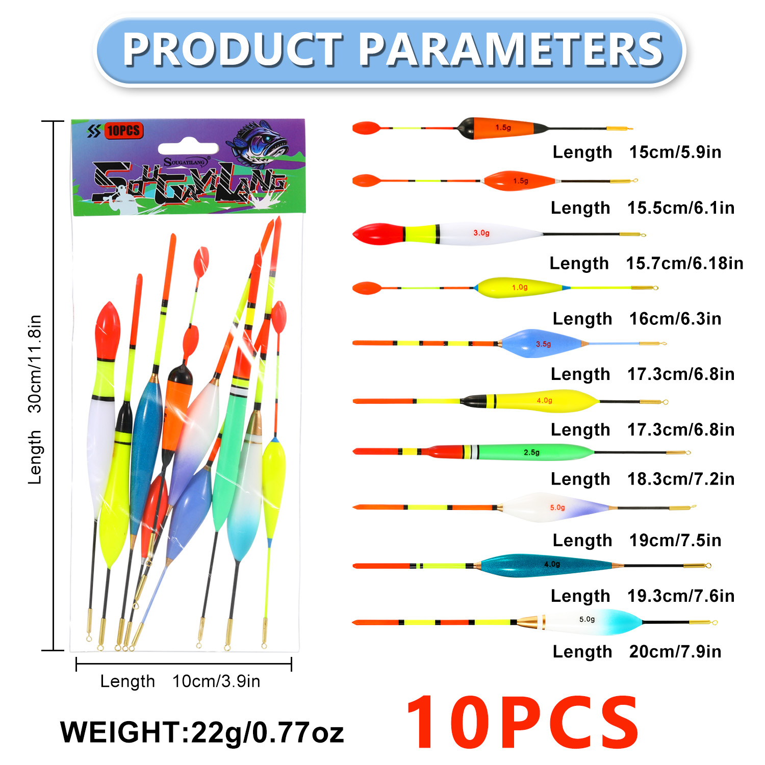 Conjunto de flutuador de pesca - Fishing Lure Topwater avaliação e preço